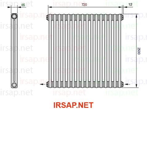 Радиатор IRSAP Tesi 22500/16 T08 CL 01